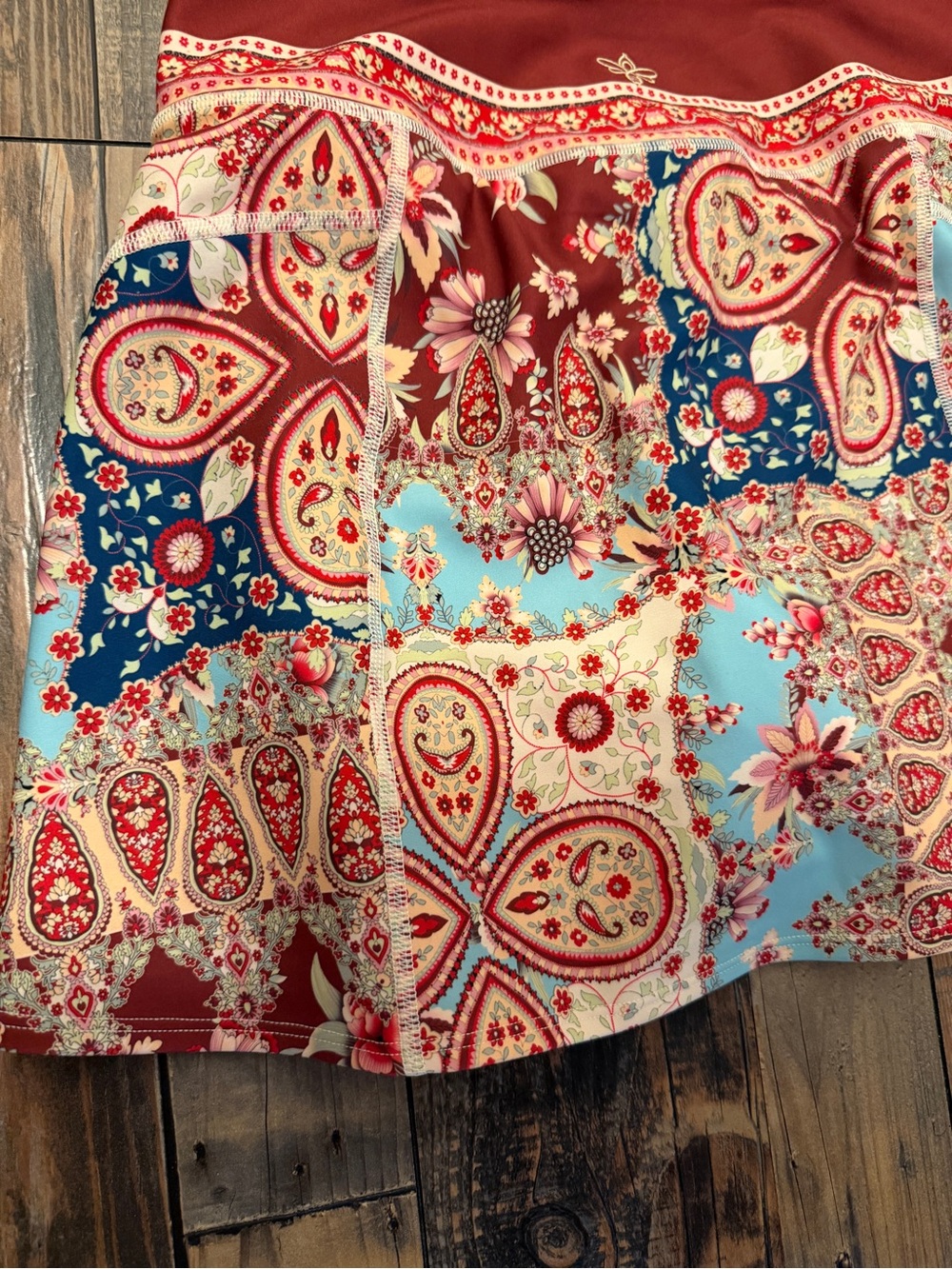 Johnny Was Paisley Skirt Size Small - Picture 8 of 9